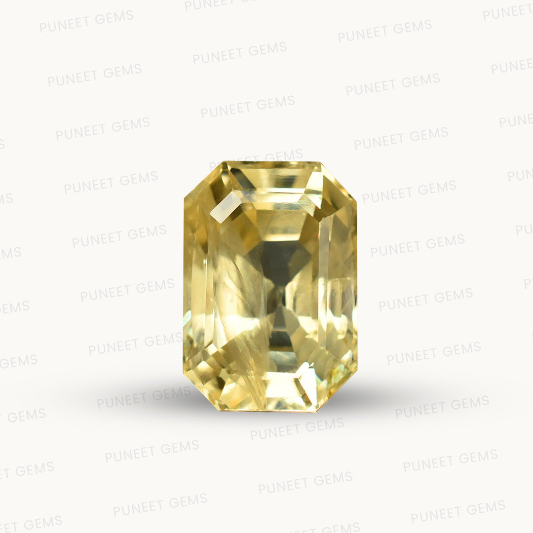 Natural Yellow Sapphire (Pukhraj) – Prosperity, Wisdom & Jupiter’s Blessing 8.42 CT