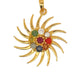 NATURAL NAVRATAN GOLDEN PANDENT -Represents the nine celestial planets, bringing balance and harmony.