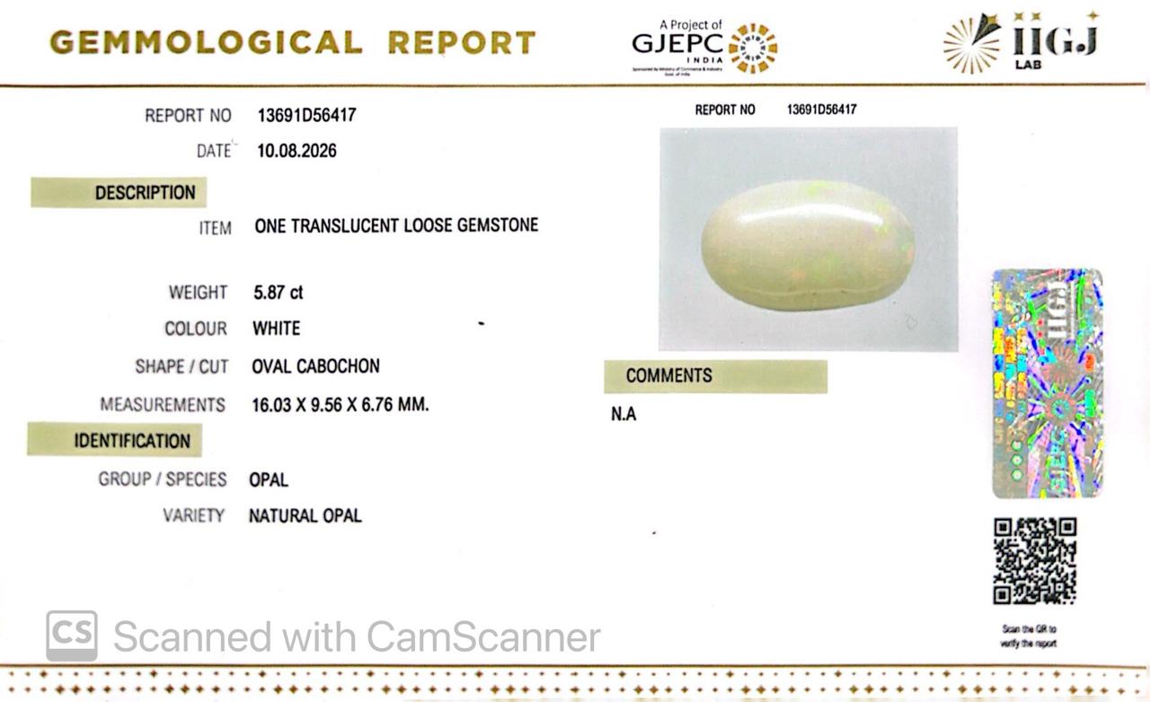 Natural Australian Opal 5.87CT