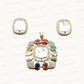 Natural Navratan Silver Pendant Set – 925 Sterling Silver with 9 Sacred Gemstones (Pendant + Earrings)