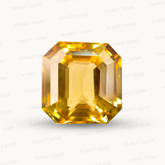 Natural Yellow Sapphire (Pukhraj) – Prosperity, Wisdom & Jupiter’s Blessing 9.17 CT