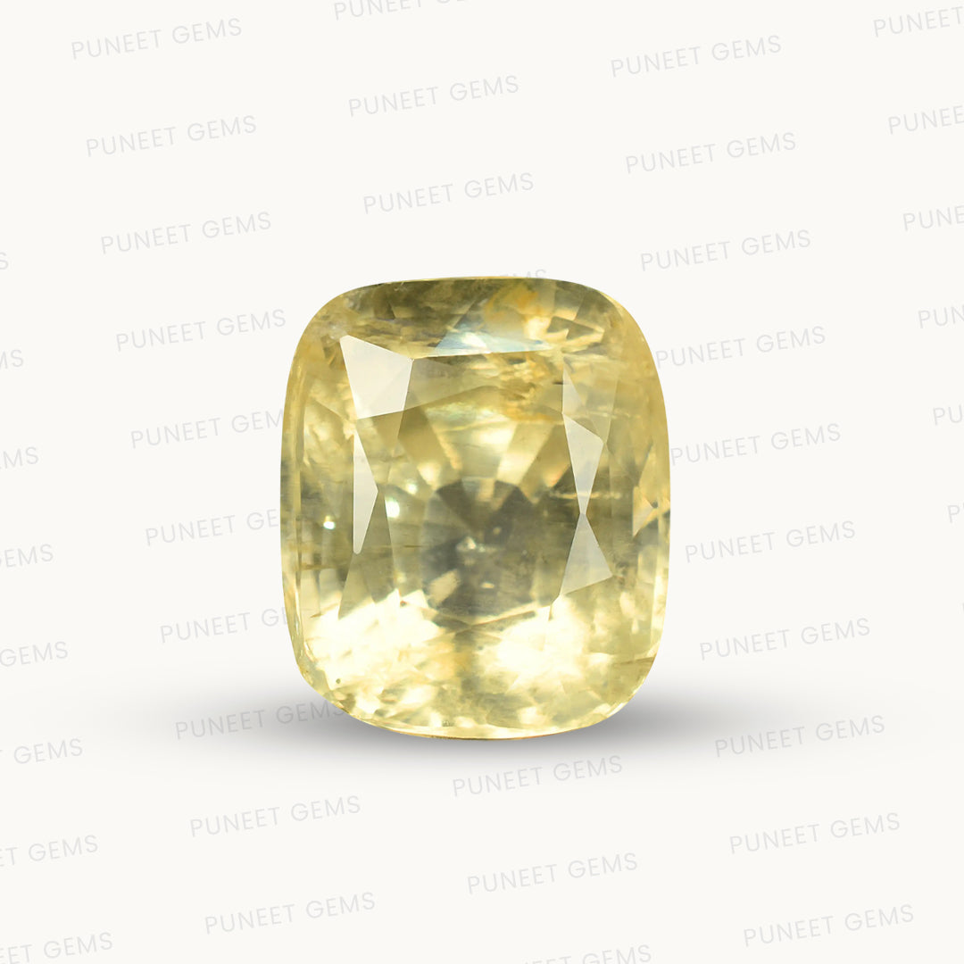 Natural Yellow Sapphire (Pukhraj) – Prosperity, Wisdom & Jupiter’s Blessing 9.34 CT
