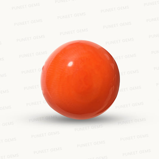 Natural Round Coral – The Gem of Strength, Vitality Protection 9.46 CT
