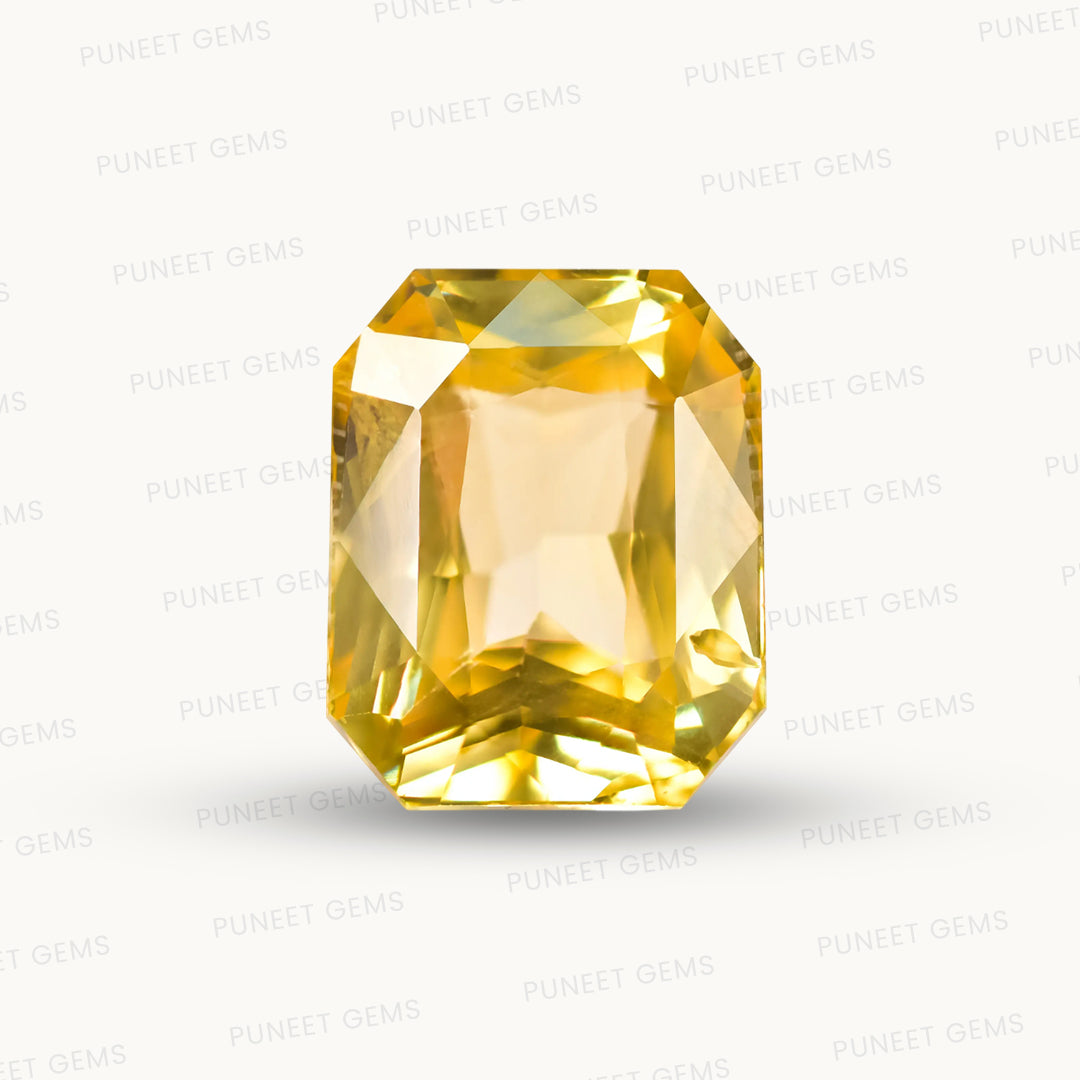 Natural Yellow Sapphire (Pukhraj) – Prosperity, Wisdom & Jupiter’s Blessing 9.63 CT