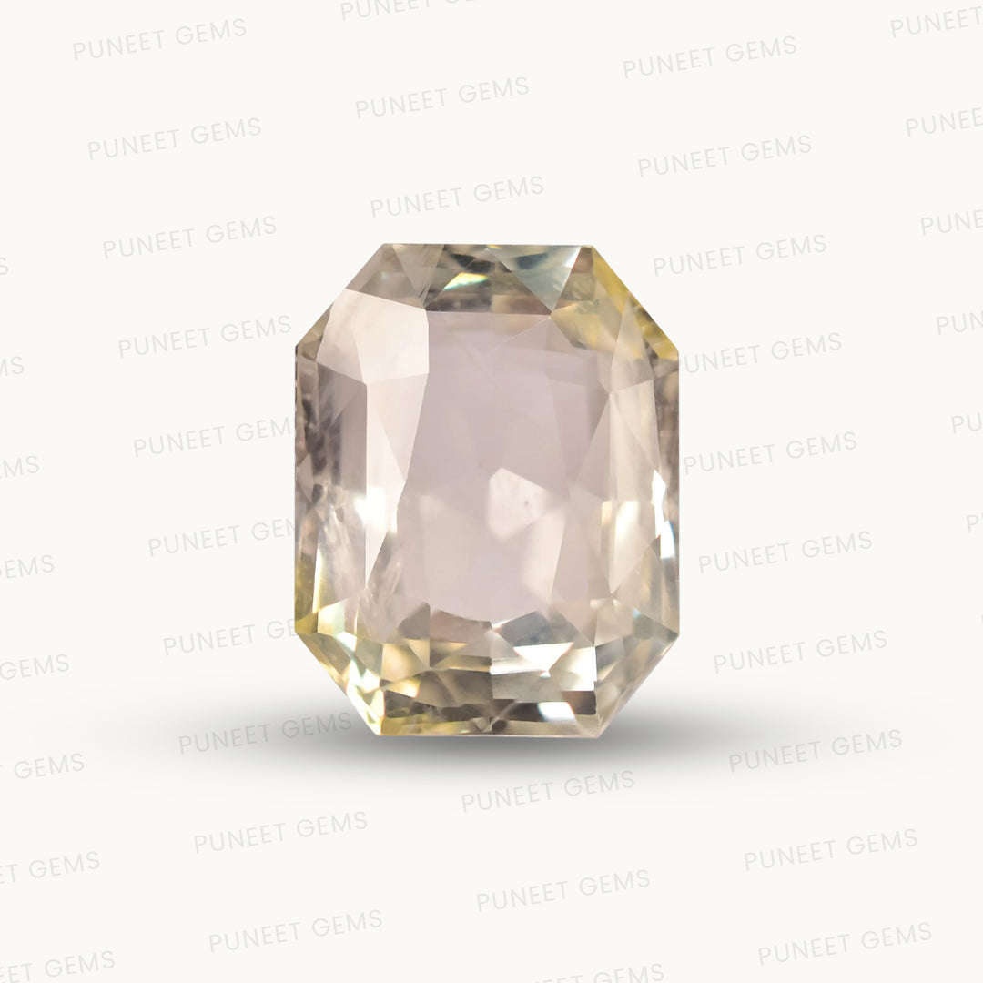 Natural White Sapphire Gemstone Online – Certified, Untreated & Ethically Sourced 9.67 CT