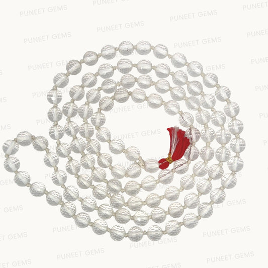 Crystal Mala – Diamond Cut 7mm Beads