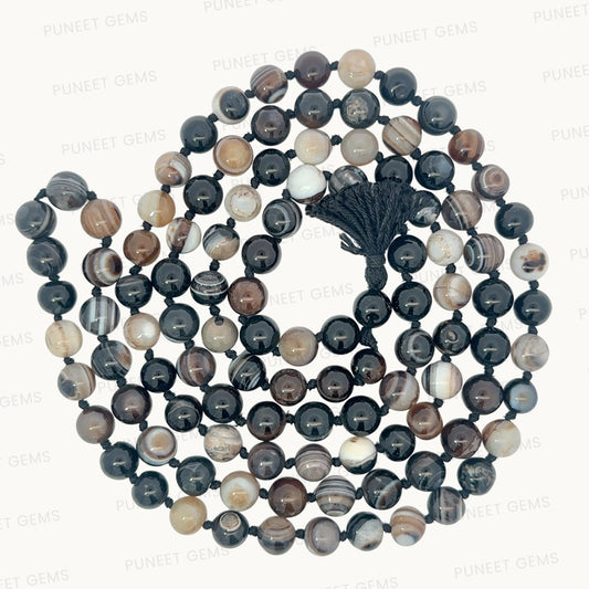 Sulemani Agate Mala – 108 Beads for Protection & Positive Energy