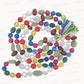Natural Navratan Mala – Handcrafted Necklace with 9 Certified Gemstones