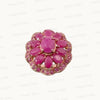 Dual-Stone Silver Pendant with Natural Ruby & Blue Topaz – 925 Sterling Silver | Elegant & Energized Design (Copy)