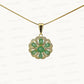 Natural Panna (Emerald) Pendant in 925 Sterling Silver – Certified Budh Stone for Wisdom & Prosperity