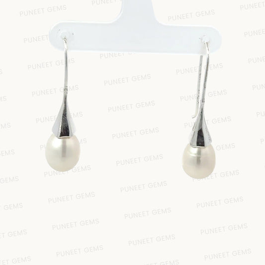 Elegant Silver Moti Tops (Pearl Stud Earrings) – 925 Sterling Silver | Timeless & Minimalist Jewelry