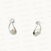 Elegant Silver Moti Tops (Pearl Stud Earrings) – 925 Sterling Silver | Timeless & Minimalist Jewelry