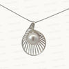 Natural Moti (Pearl) Pendant in Pure Silver – Certified Moon Gemstone for Peace & Emotional Balance