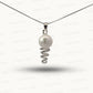 Natural Moti (Pearl) Pendant in Pure Silver – Certified Moon Gemstone for Peace & Emotional Balance
