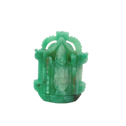 Natural Emerald Tirupati Balaji Figure 198.11 CT