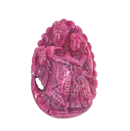 Natural Ruby Radha–Krishna Figure 234.02 CT