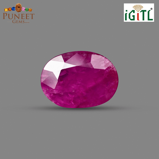 Natural Burma Ruby (Manik) 4.12 CT Certified