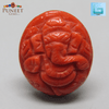 Coral Ganesh 18.28 CT – Certified Gemstone