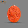 Natural Japanese Coral Figure 58.27 Ct – Certified Gemstone