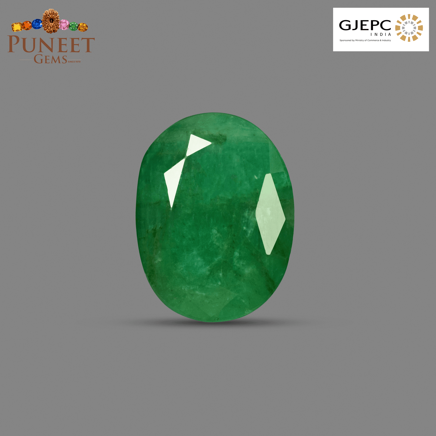 Natural Emerald (Panna) 7.34 CT – Certified Premium Gemstone