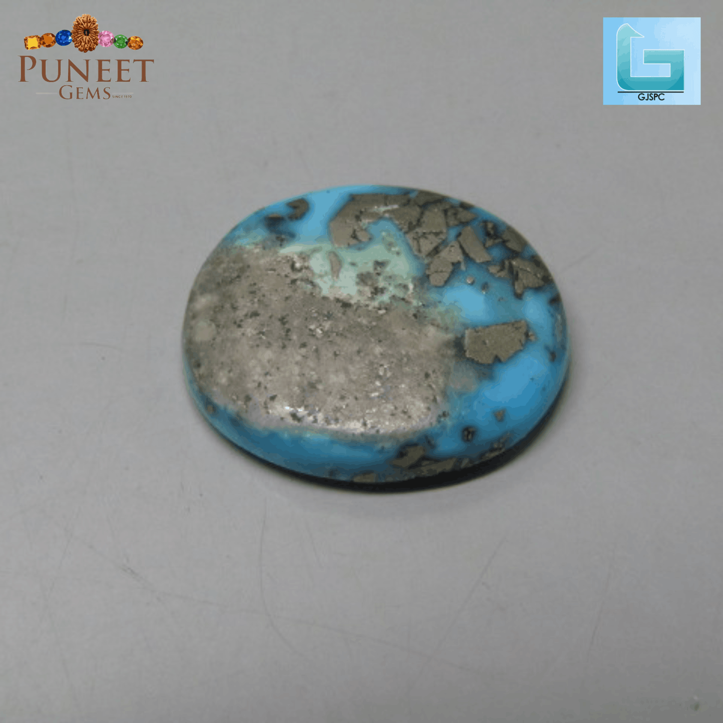 Natural Firoza (Turquoise) 8.17 CT – Certified Gemstone