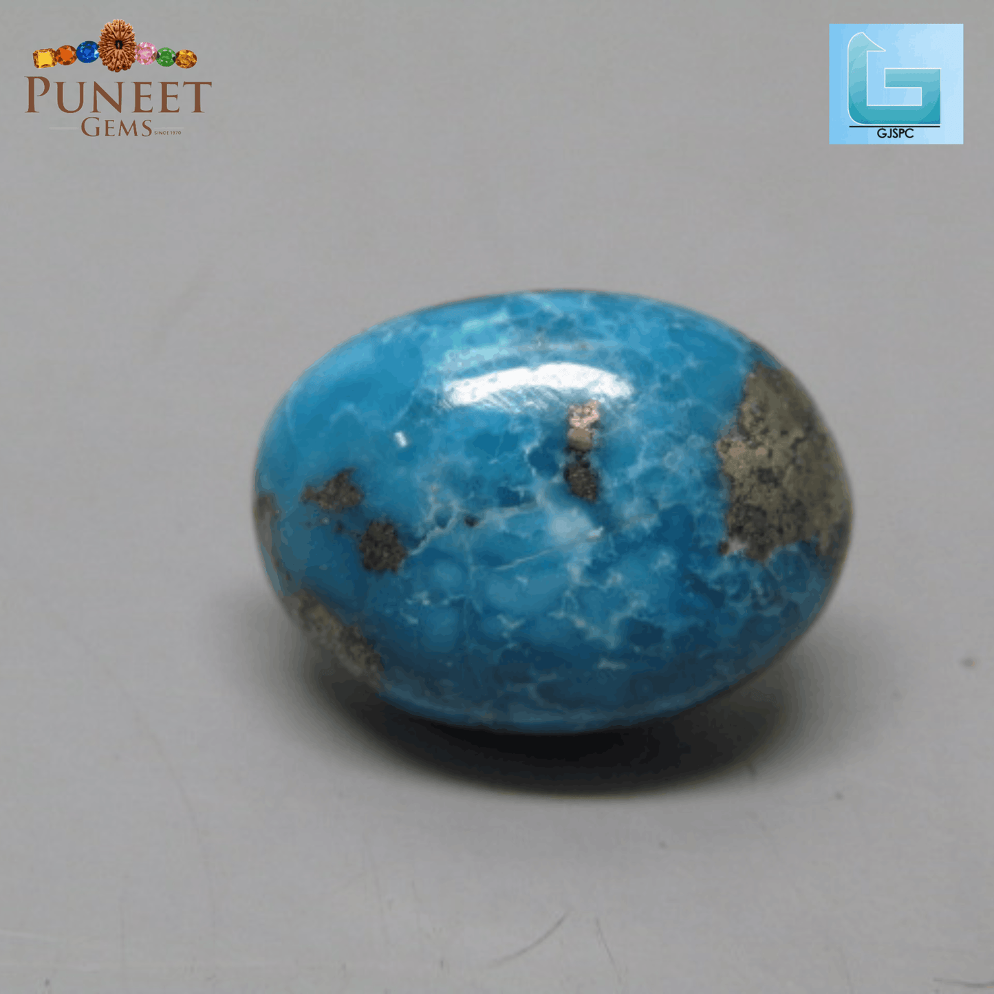 Natural Firoza (Turquoise) 10.10 CT – Certified Gemstone