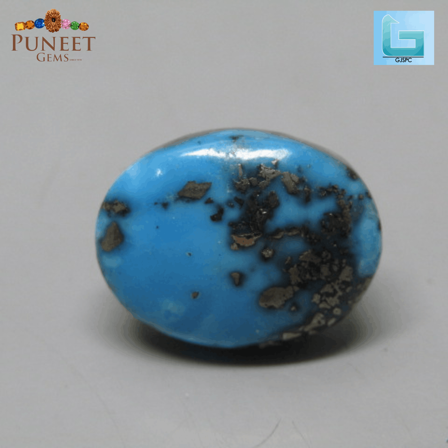 Natural Firoza (Turquoise) 12.45 CT – Certified Gemstone