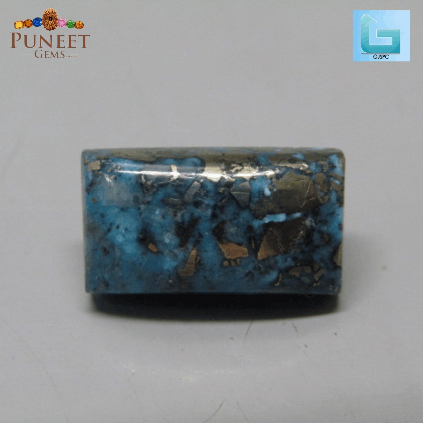 Natural Firoza (Turquoise) 10.47 CT – Certified Gemstone