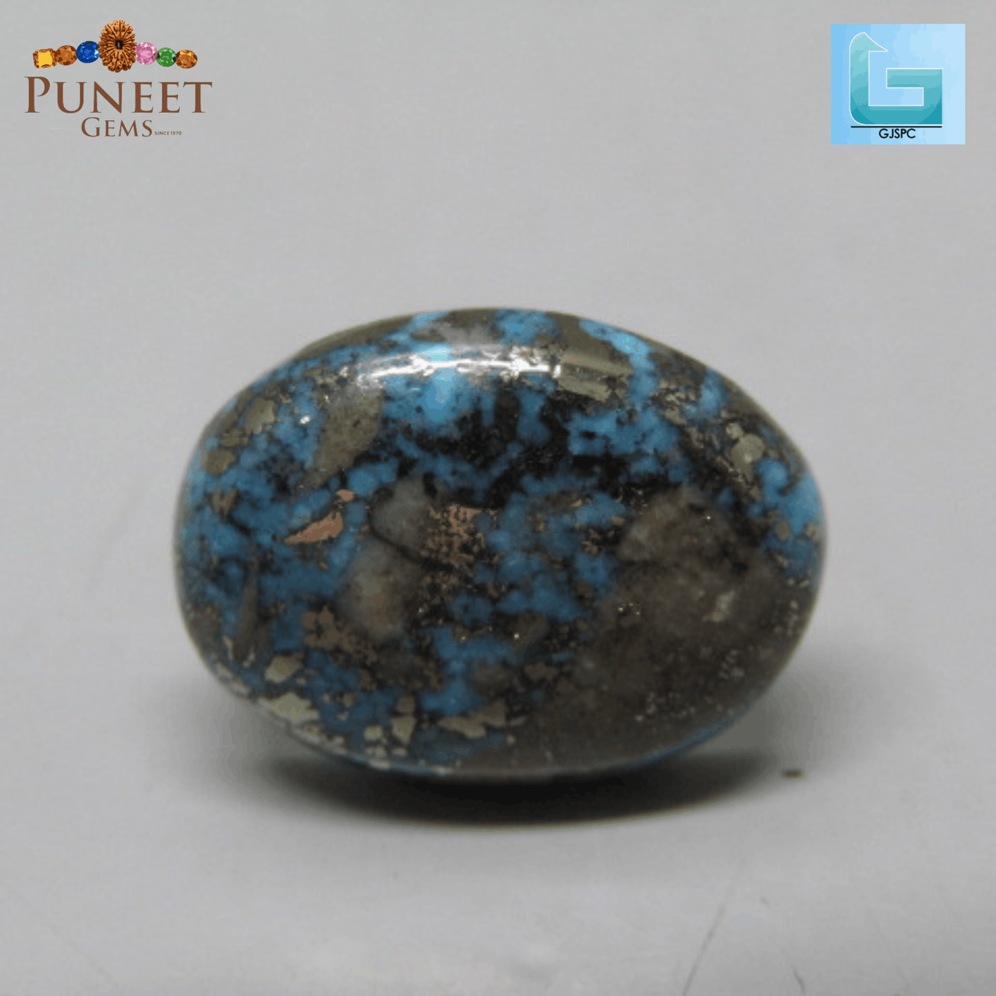 Natural Firoza (Turquoise) 8.10 CT – Certified Gemstone