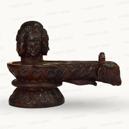 Gomed (Hessonite) Shivling Figure – Powerful Vedic Energy in Sacred Stone 3.575 kg