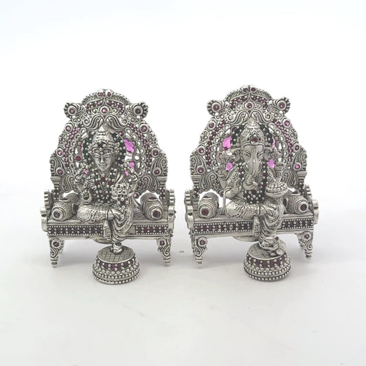 Silver Lakshmi Ganesh – 65 GM
