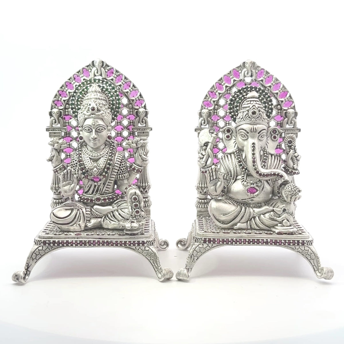 Silver Lakshmi Ganesh – 360 GM