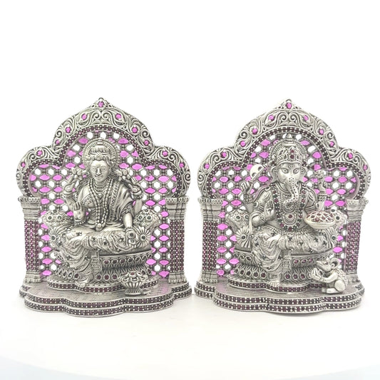 Silver Lakshmi Ganesh – 280 GM