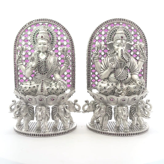 Silver Lakshmi Ganesh – 467 GM