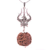 5 Mukhi Rudraksha Silver Pendant Trishul – Spiritual Jewellery