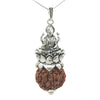 7 Mukhi Rudraksha Silver Pendant Laxmi – Premium Spiritual Jewellery