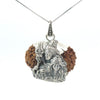 Gauri Shankar Rudraksha Silver Pendant Shiv Parvati – Premium Spiritual Jewellery