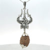 2 Mukhi Rudraksha Silver Pendant Trishul – Premium Spiritual Jewellery