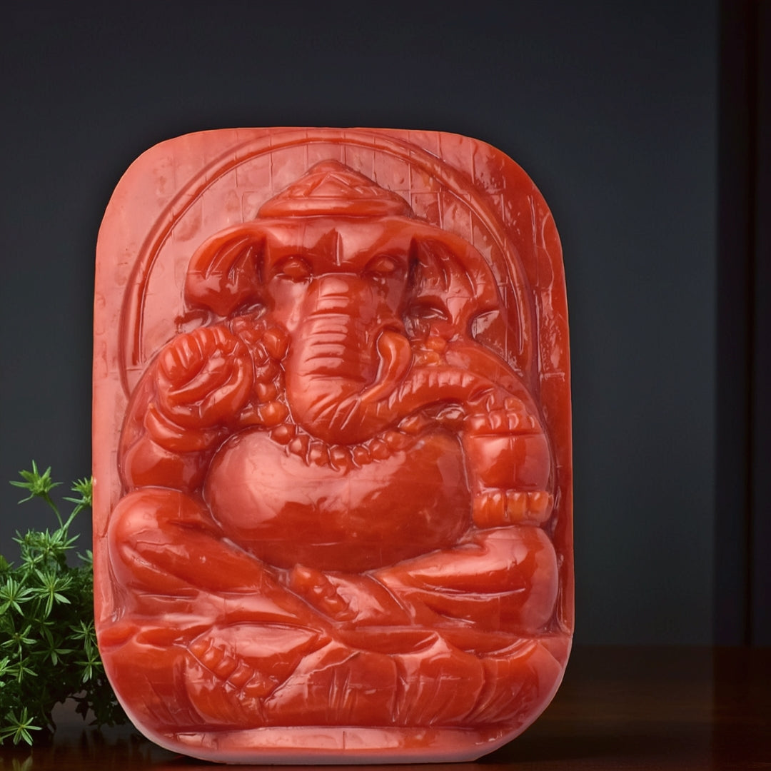 Red Coral - Moonga Ganesh Ji