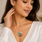 Natural Navratan Silver Pendant – Nine Gems, One Powerful Symbol