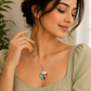 Natural Navratan Silver Pendant – Nine Gems, One Powerful Symbol