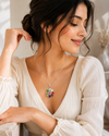 Natural Navratan Silver Pendant – Nine Gems, One Powerful Symbol