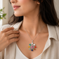 Natural Navratan Silver Pendant – Nine Gems, One Powerful Symbol