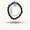 Natural Black Sulemani Agate Cutting Gemstone Bracelet
