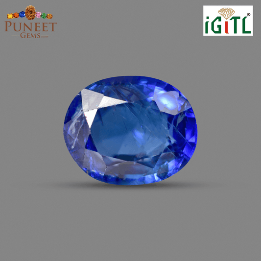 Natural Blue Sapphire (Neelam) 2.38 Ct – Certified
