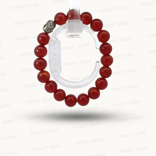 Natural Carnelian Gemstone Bracelet – Ignite Confidence & Vitality