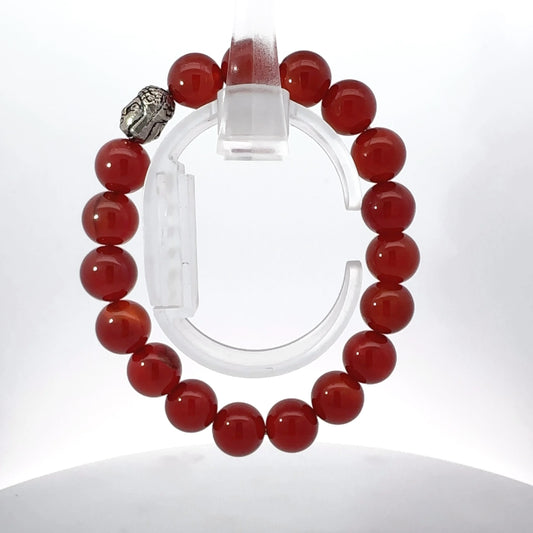 Natural Carnelian Gemstone Bracelet – Ignite Confidence & Vitality