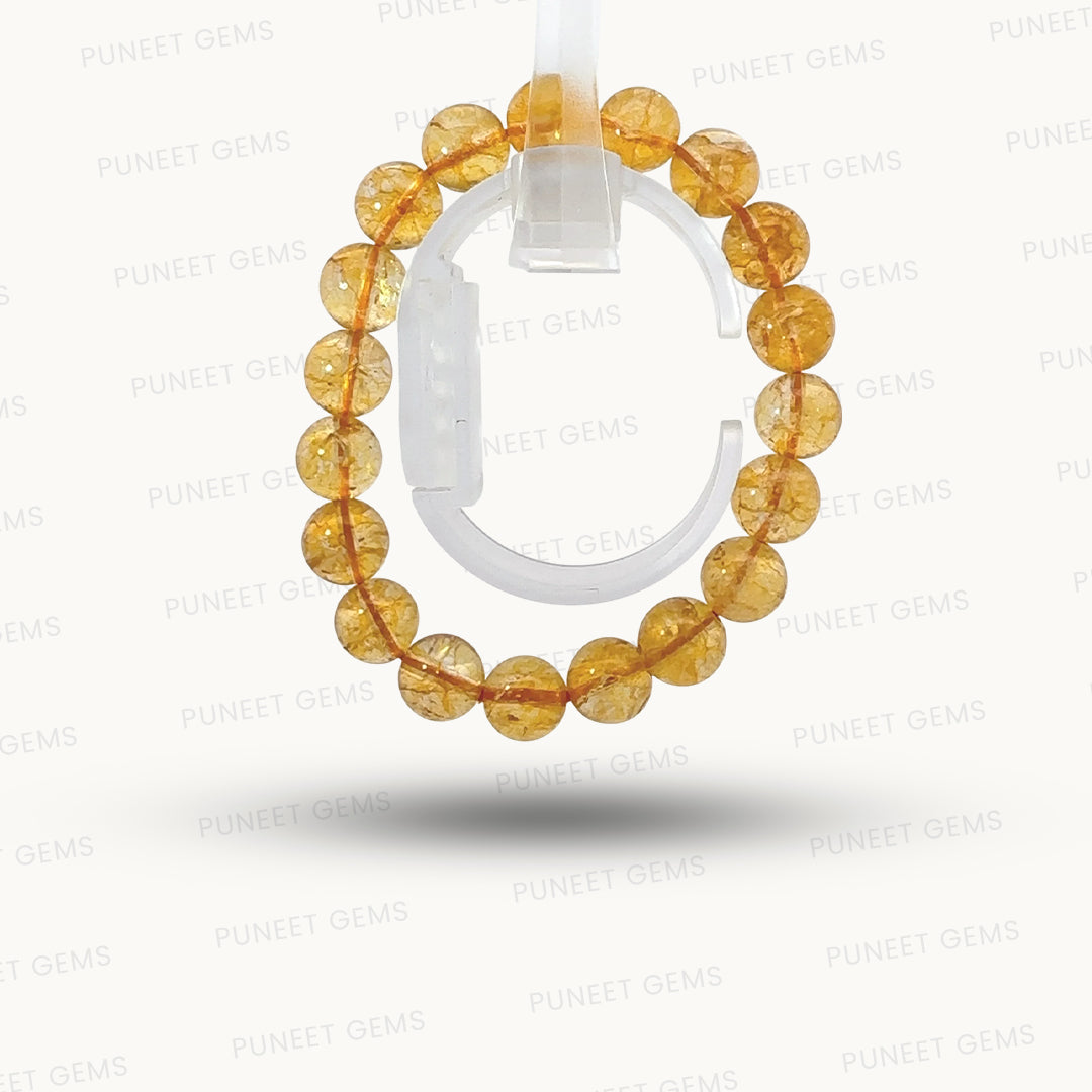 Natural Citrine Gemstone Bracelet – Positivity, Success & Abundance