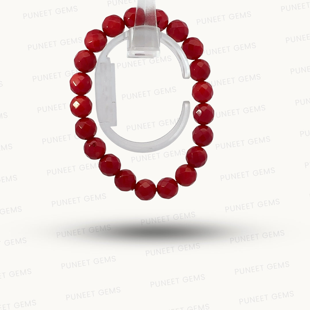 Natural Coral Cutting Bracelet – Strength, Vitality & Prosperity