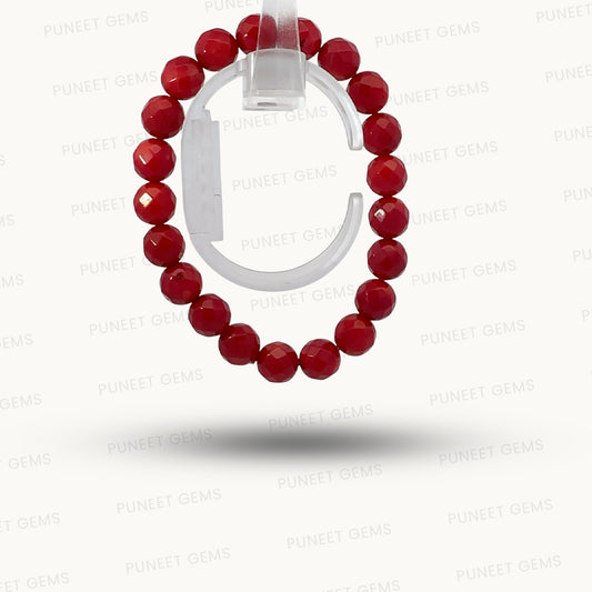 Natural Coral Cutting Bracelet – Strength, Vitality & Prosperity